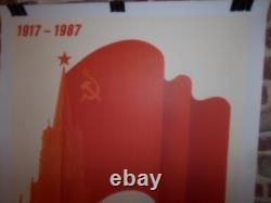 Authentique Affiche Ancienne Propagande Russe