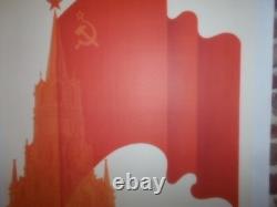 Authentique Affiche Ancienne Propagande Russe