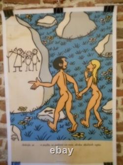Authentique Affiche Ancienne Provenance Europe De L'est