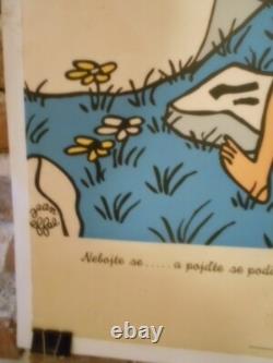 Authentique Affiche Ancienne Provenance Europe De L'est