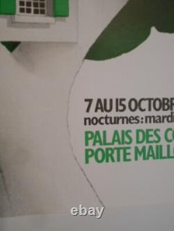 Authentique Affiche Ancienne Publicitaire Salon Maison Individuelle