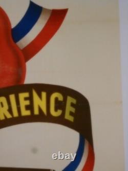 Authentique Affiche Ancienne Radio Lemouzy
