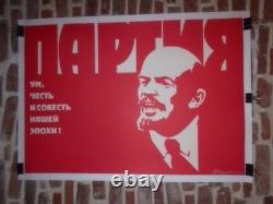 Authentique Affiche Ancienne Russie