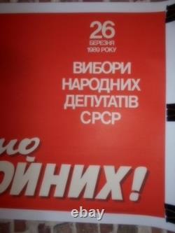 Authentique Affiche Ancienne Russie