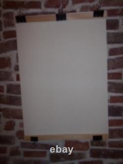 Authentique Affiche Ancienne Securite