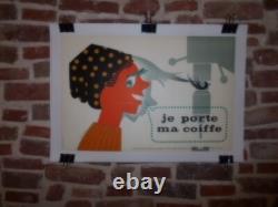Authentique Affiche Ancienne Securite