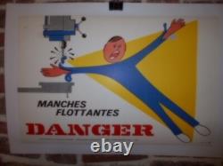 Authentique Affiche Ancienne Securite