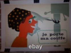 Authentique Affiche Ancienne Securite