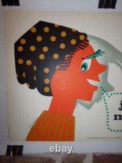 Authentique Affiche Ancienne Securite
