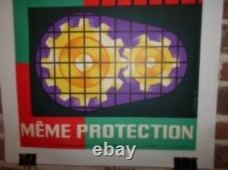 Authentique Affiche Ancienne Securite