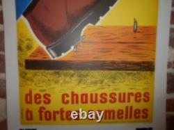 Authentique Affiche Ancienne Securite
