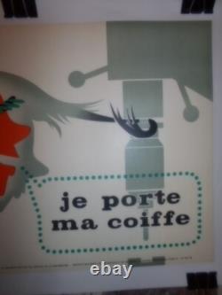 Authentique Affiche Ancienne Securite