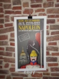 Authentique Affiche Ancienne Son Et Lumiere Aux Invalides Napoleon