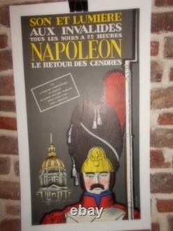 Authentique Affiche Ancienne Son Et Lumiere Aux Invalides Napoleon