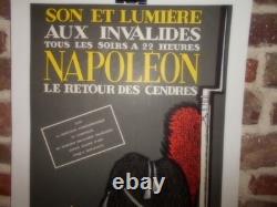 Authentique Affiche Ancienne Son Et Lumiere Aux Invalides Napoleon