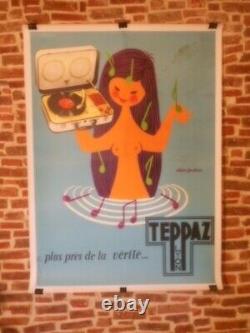 Authentique Affiche Ancienne Teppaz Lyon