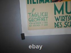 Authentique Affiche Ancienne Triberg Heimat Museum