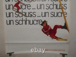 Authentique Affiche Ancienne Un Sucre Un Schuss
