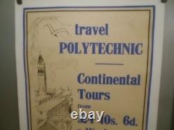 Authentique Affiche Ancienne Voyage A Venise