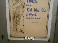 Authentique Affiche Ancienne Voyage A Venise