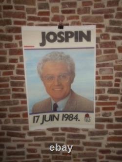 Authentique Affiche Politique Ancienne Lionel Jospin