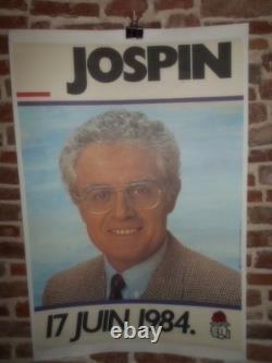 Authentique Affiche Politique Ancienne Lionel Jospin