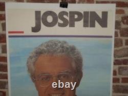 Authentique Affiche Politique Ancienne Lionel Jospin
