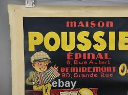 Authentique affiche litho Léon Husson maison Poussier tout pour la musique 1922