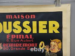 Authentique affiche litho Léon Husson maison Poussier tout pour la musique 1922