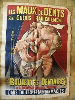 Authentique grande affiche 140/100 de 1905 publicitaire M. AUZOLLE