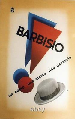 BARBISIO Affiche originale entoilée 1946 Litho 45x67cm