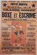 Boxe Et Escrime Verdun 1925 Affiche Originale Entoilée Litho Faria 88x126cm