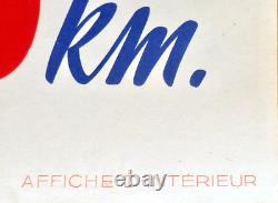 Belle Affiche Originale Ancienne Pub Huile Yacco Signée M. Collet 56