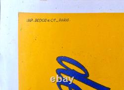 Belle Affiche Originale Ancienne Pub Huile Yacco Signée M. Collet 56