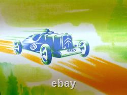 Belle Affiche Originale Ancienne Pub Huile Yacco Signée M. Collet 56