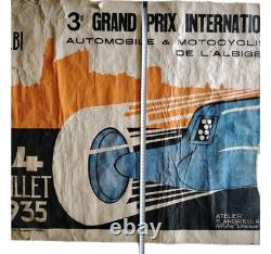 Belle Affiche Originale Du Grand Prix Automobile D' Albi Du 14 Juillet 1935