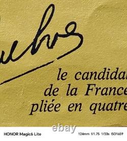 Belle Affiche Originale Pour La Campagne Présidentielle De Coluche De 1981