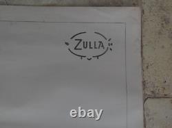 Belle Ancienne Affiche Originale Liqueur Izarra Zulla 1934 Picador à Cheval 2