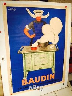 Belle affiche ancienne Cuisinière baudin par Cappiello infirmiere