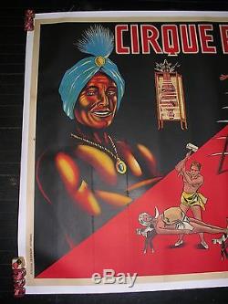 Belle affiche ancienne Prestidigitation magie cirque Régerson