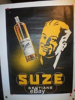 Belle affiche ancienne Suze Gentiane alcool par Falcucci
