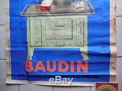 Belle affiche ancienne cuisiniere Baudin par Cappiello