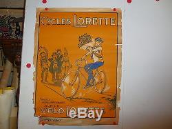 Belle affiche ancienne cycle lorette