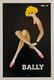 Bernard Villemot, C. A. 1980 Bally Blonde Affiche Vintage Originale Sur Lin