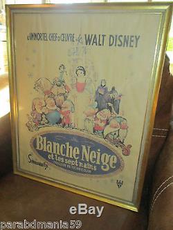 Blanche neige et les 7 nains (SNOW WHITE & THE 7 DWARFS)Ancienne affiche-1938