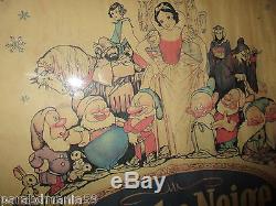 Blanche neige et les 7 nains (SNOW WHITE & THE 7 DWARFS)Ancienne affiche-1938