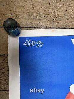 CAPPIELLO original vintage poster, cuisinière Baudin, affiche originale 1933