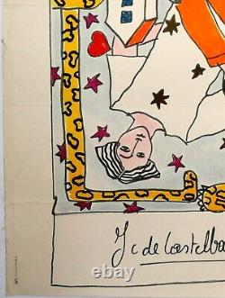 CASTELBAJAC Jean-Charles de. Affiche originale 1985. Litho