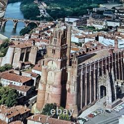 CATHÉDRALE D' ALBI TARN FRANCE AFFICHE ORIGINALE TOURISME CIRCA 1960 BE Rare