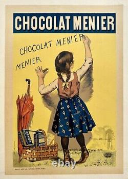 CHOCOLAT MENIER 1896 Planche Lithographiée No 47 des Maîtres de l'Affiche